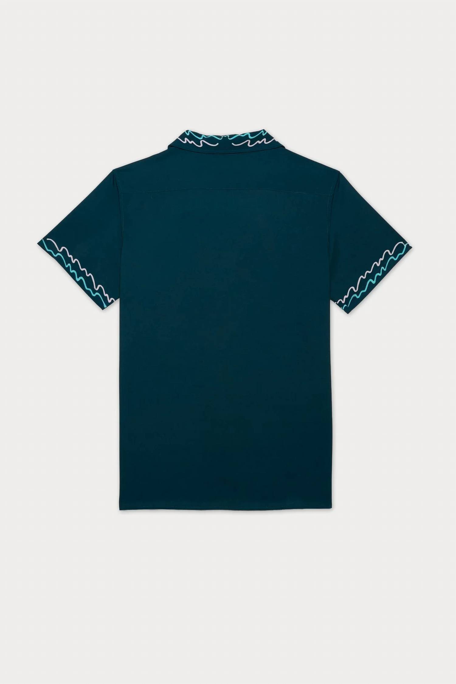 New Mavrans 90s Wave Weekend Shirt In Green — image 3 of 4